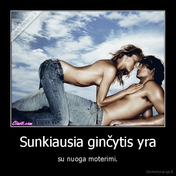 Sunkiausia ginčytis yra