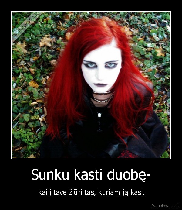 Sunku kasti duobę-