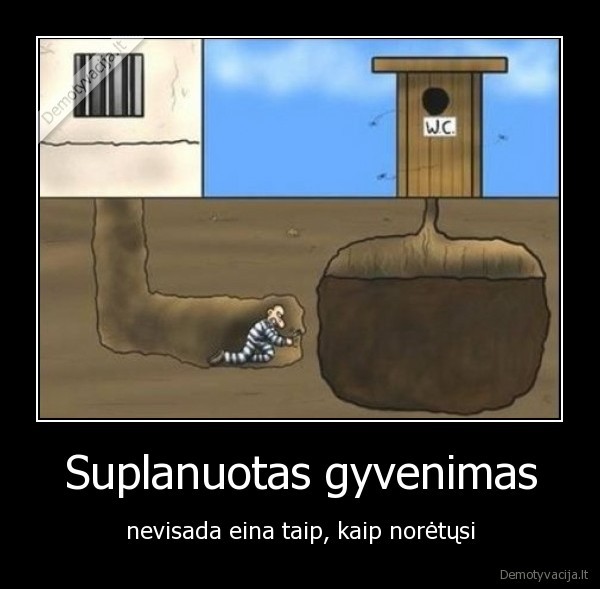 suplanuotas,gyvenimas,sudas