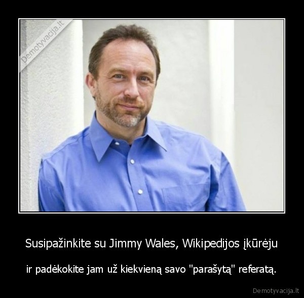 wikipedija,jimmy, wales,referatai