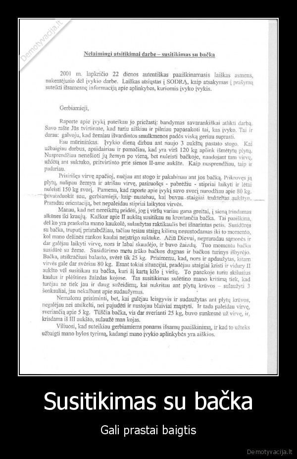 Susitikimas su bačka