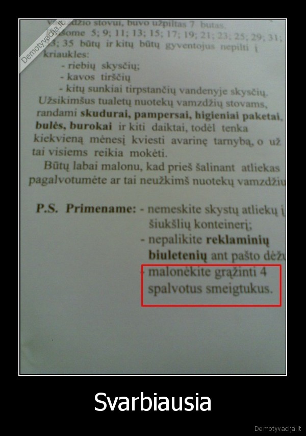 Svarbiausia