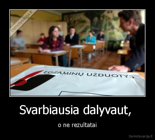 nec,egzaminai,neislaikyti,tai, joa,rezultatai,nu