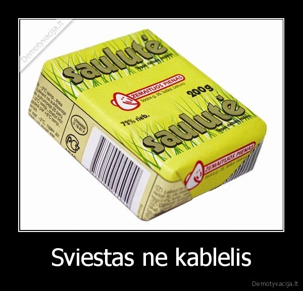 sviestas, kablelis