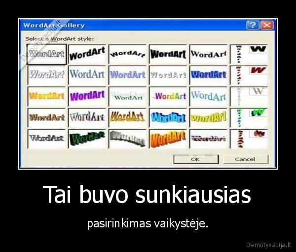 word, art,word,vaikyste,sunku