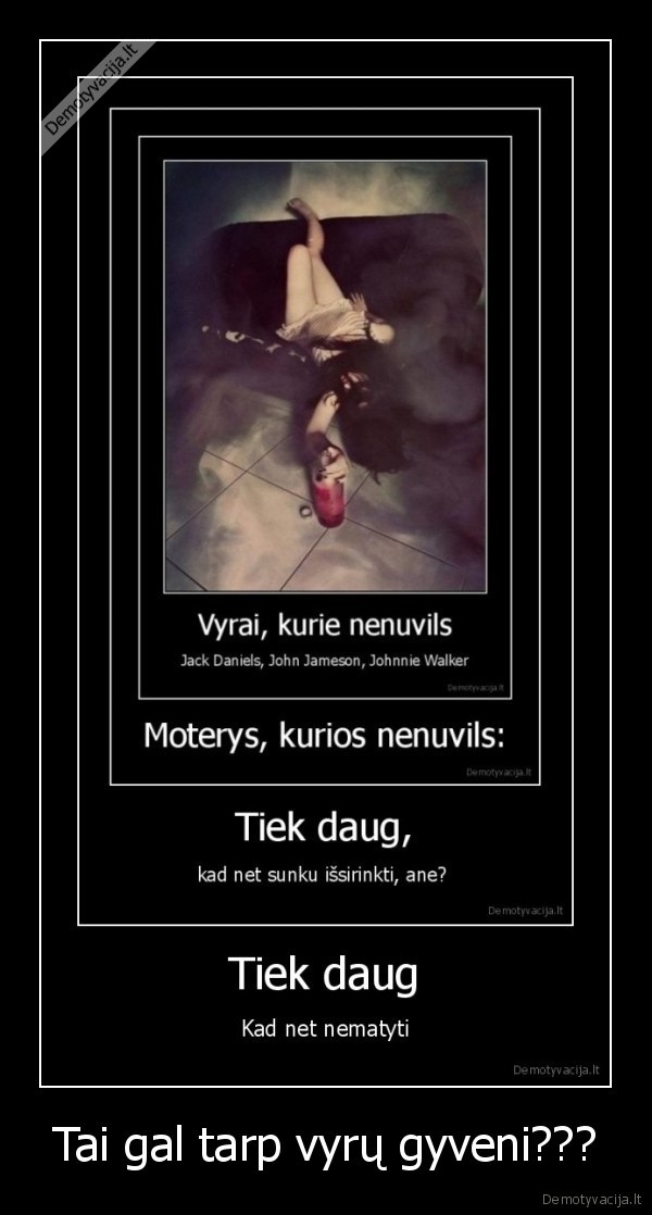 Tai gal tarp vyrų gyveni???