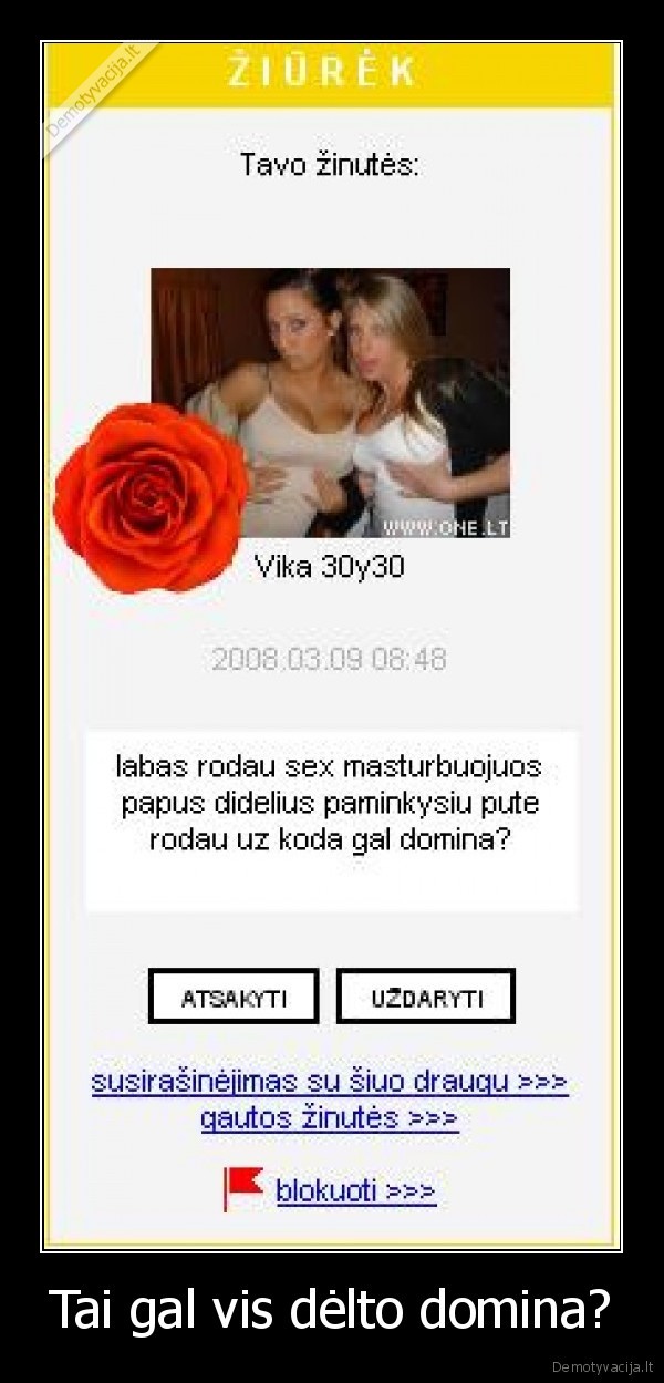 Tai gal vis dėlto domina?