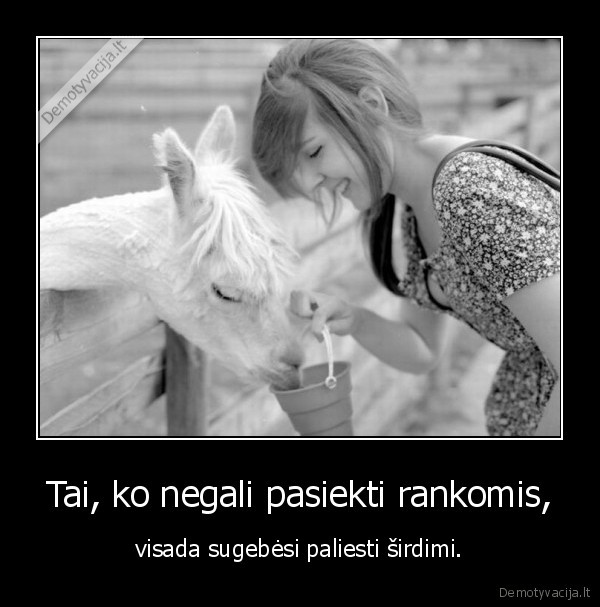 Tai, ko negali pasiekti rankomis,