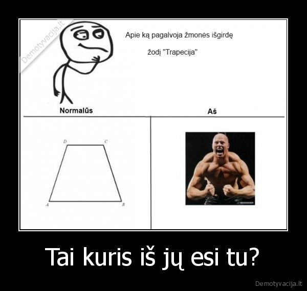 Tai kuris iš jų esi tu?