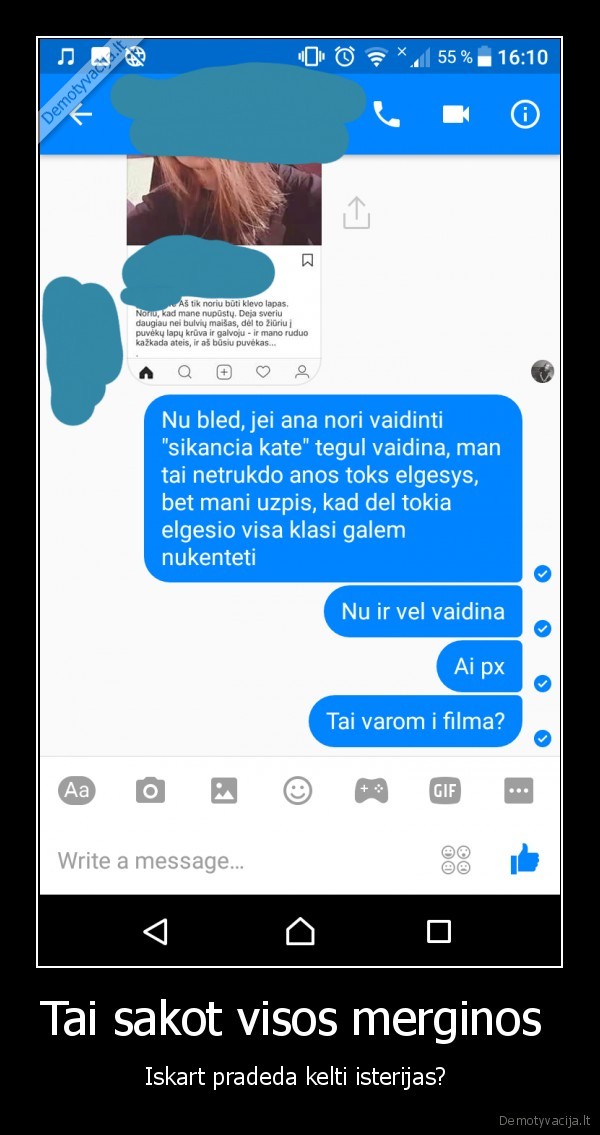 Tai sakot visos merginos 