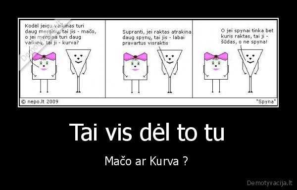 Tai vis dėl to tu