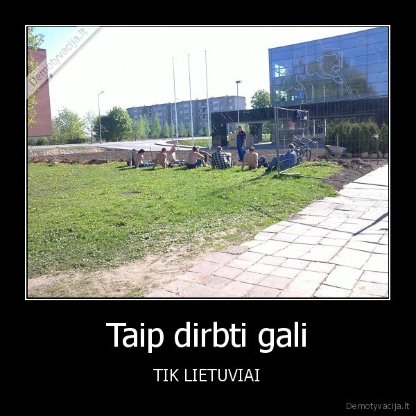 Taip dirbti gali