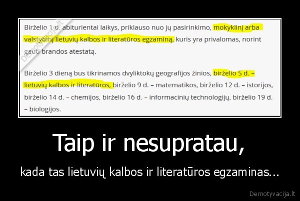 lietuviu, kalba,egzaminas