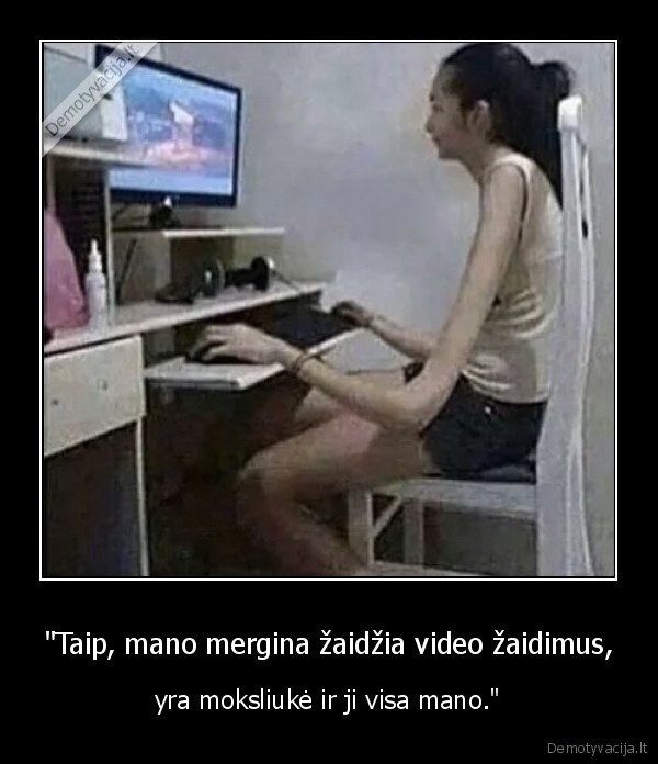 mergina,moksliuke,ilgos, rankos