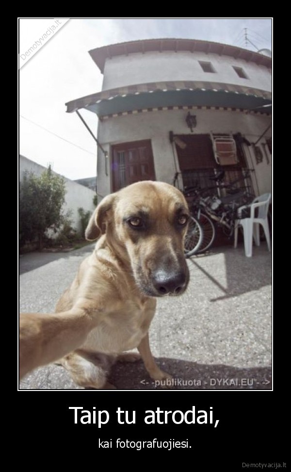 Taip tu atrodai,