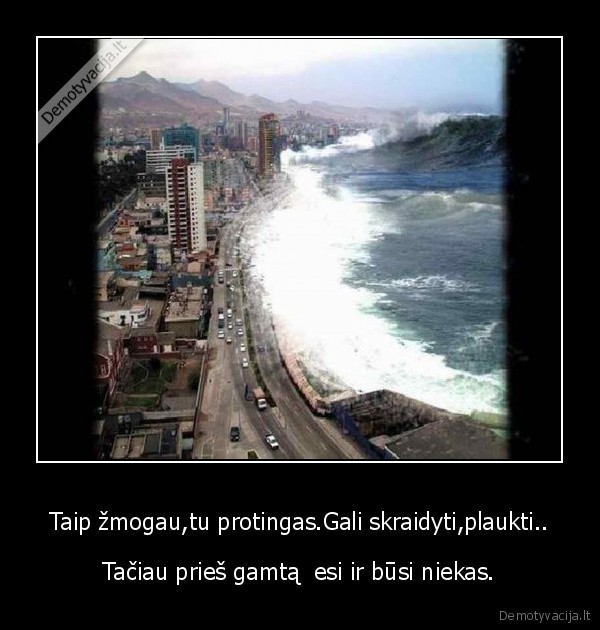 gamta, vs, zmogus