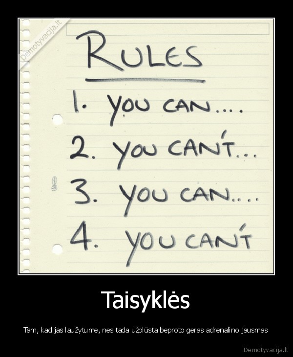 Taisyklės