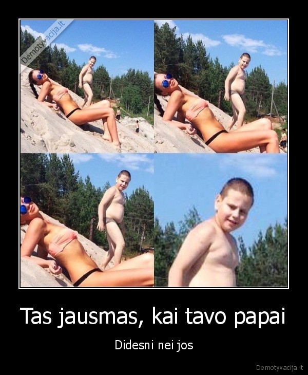 vaikas, su, papais,papludimys