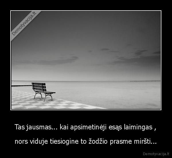 Tas jausmas... kai apsimetinėji esąs laimingas ,