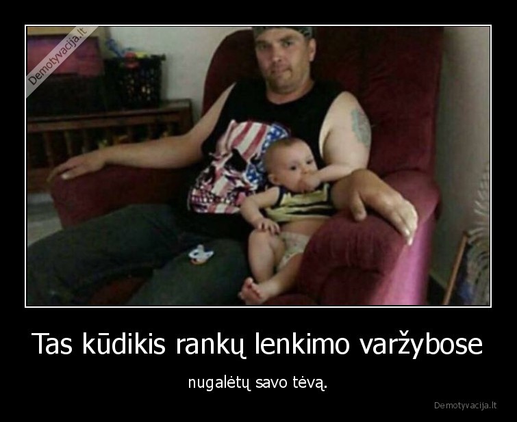 rankos,tevas,kudikis