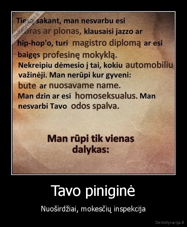 Tavo piniginė
