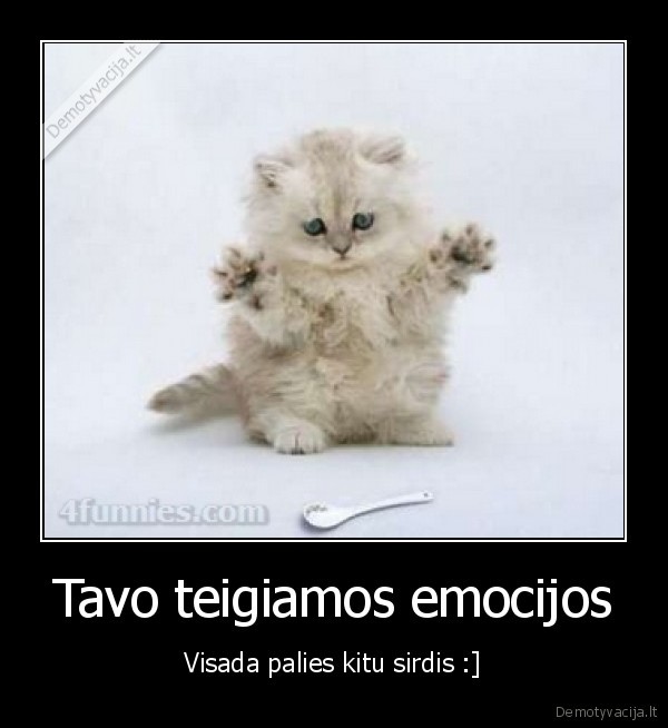 Tavo teigiamos emocijos