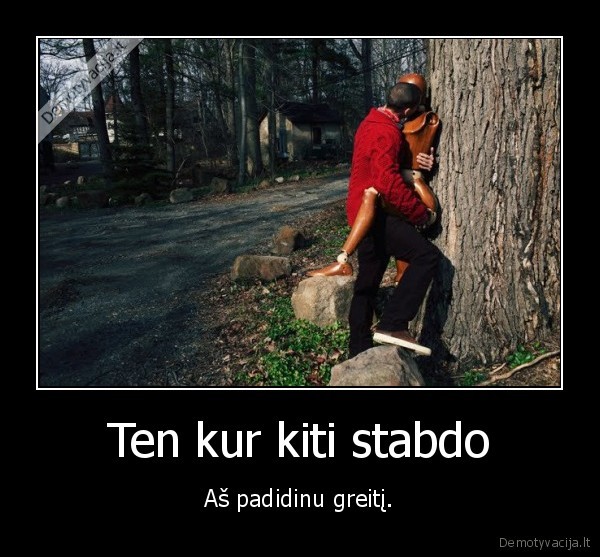 Ten kur kiti stabdo