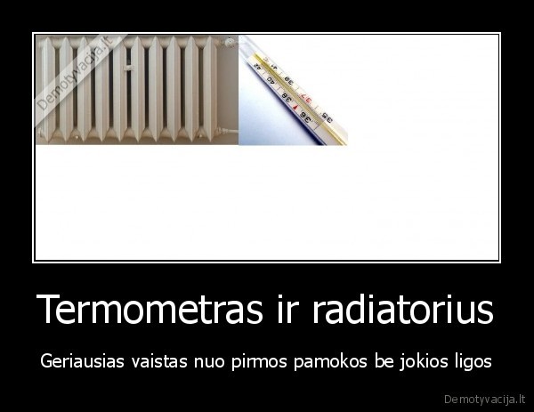Termometras ir radiatorius