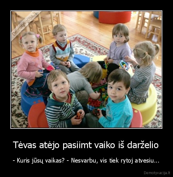 vaikas, darzelis