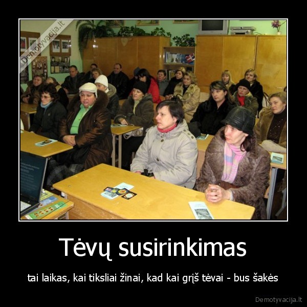 tevu, susirinkimas,tevai,mokiniai,blogas, elgesys,kubilius, nori, i, mokykla