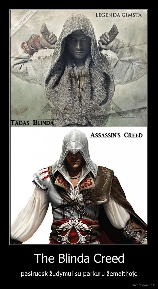 assassin, creed, tadas, blinda