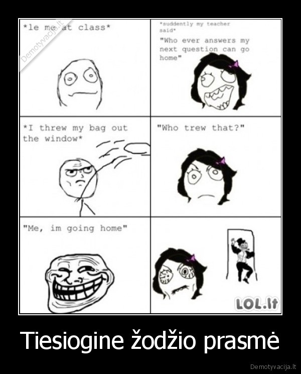 troll, mokykla