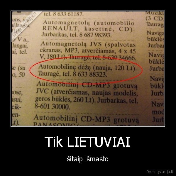 Tik LIETUVIAI