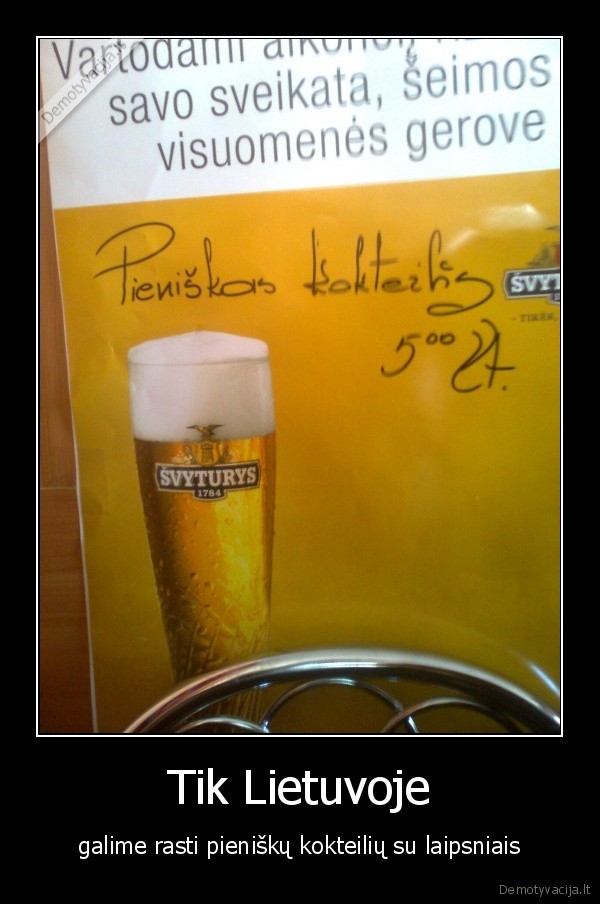 svyturys, pieniskas, kokteilis, joniskis