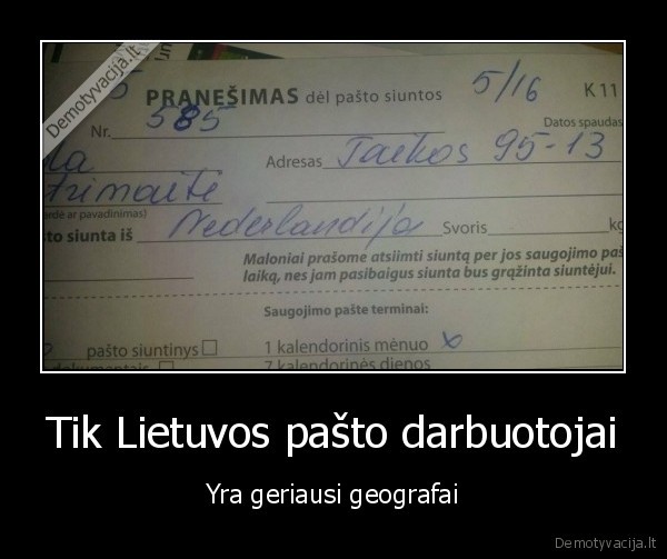 pastas,siuntinys,nederlandija