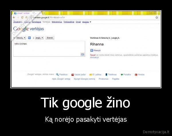 Tik google žino