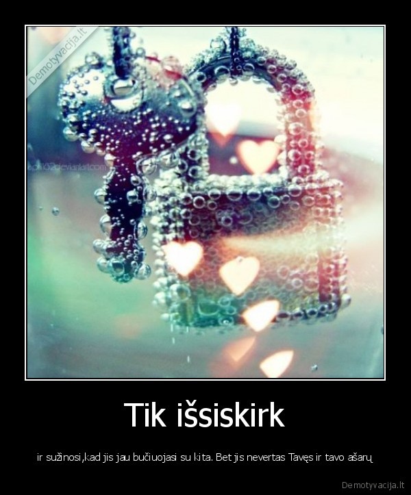 Tik išsiskirk