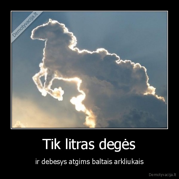 Tik litras degės