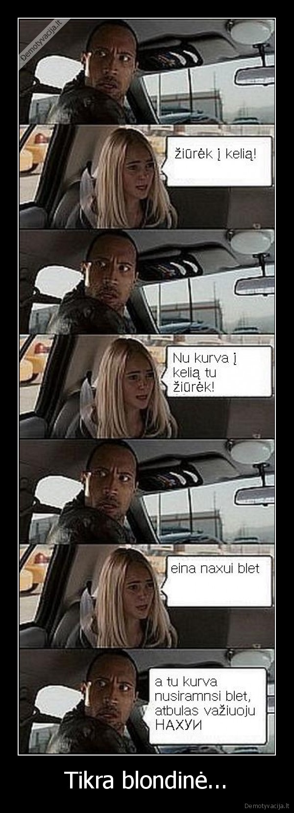 Tikra blondinė...