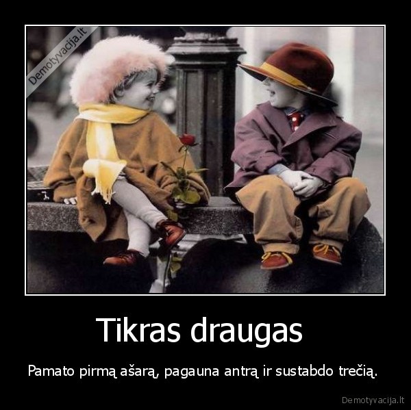 tikras, draugas