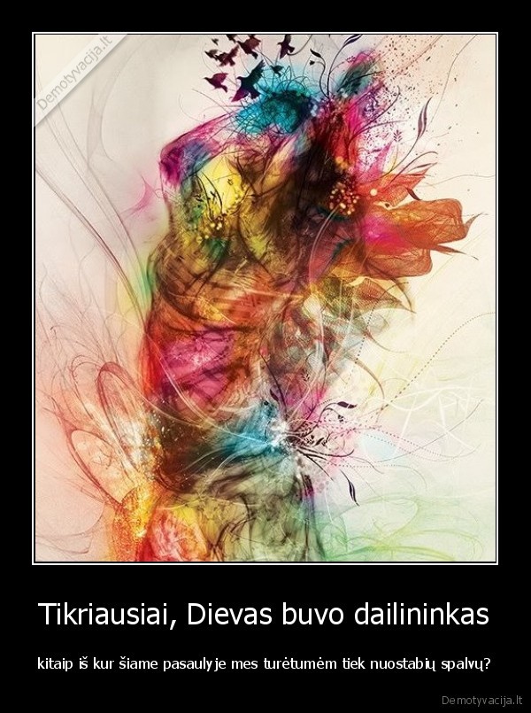 spalva,dievas,dailininkas