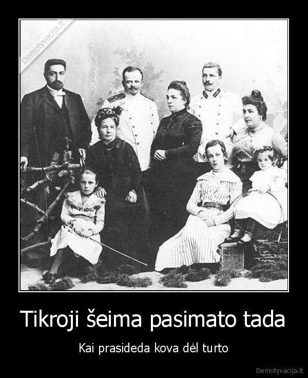Tikroji šeima pasimato tada