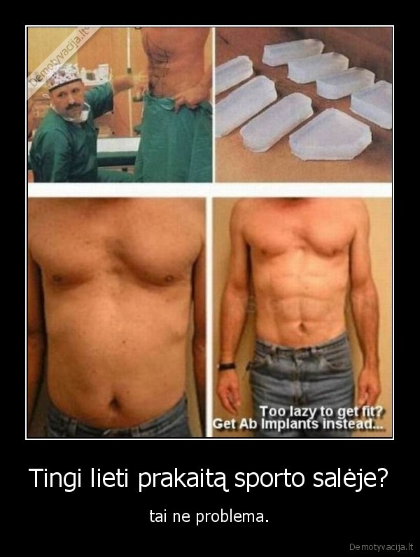 sportas, tinginyste