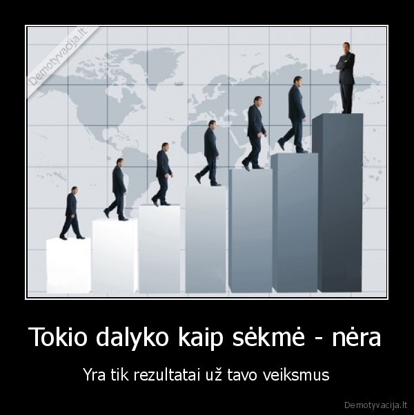Tokio dalyko kaip sėkmė - nėra