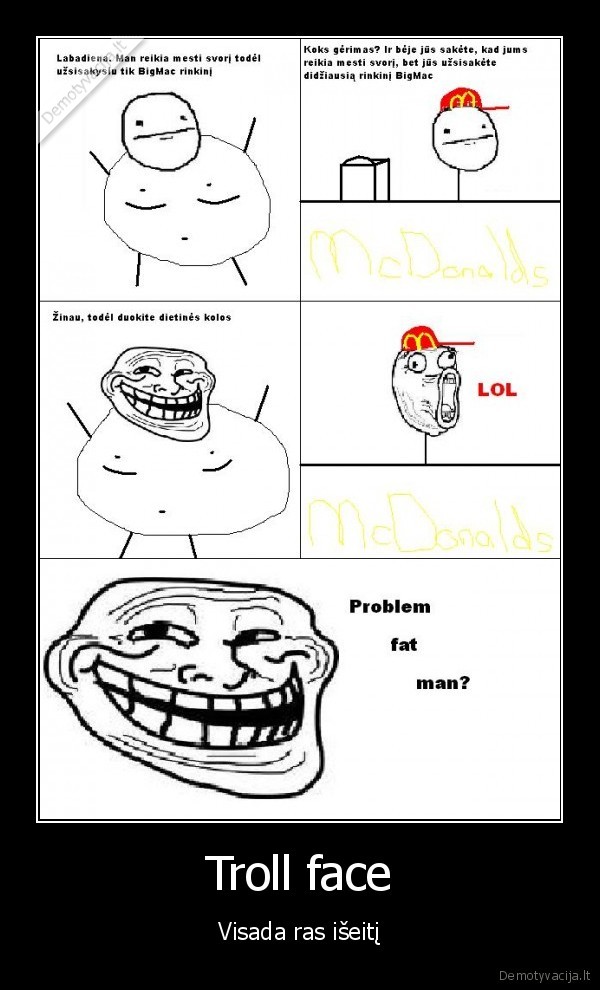 troll,face,problem,d,mc,fat,man