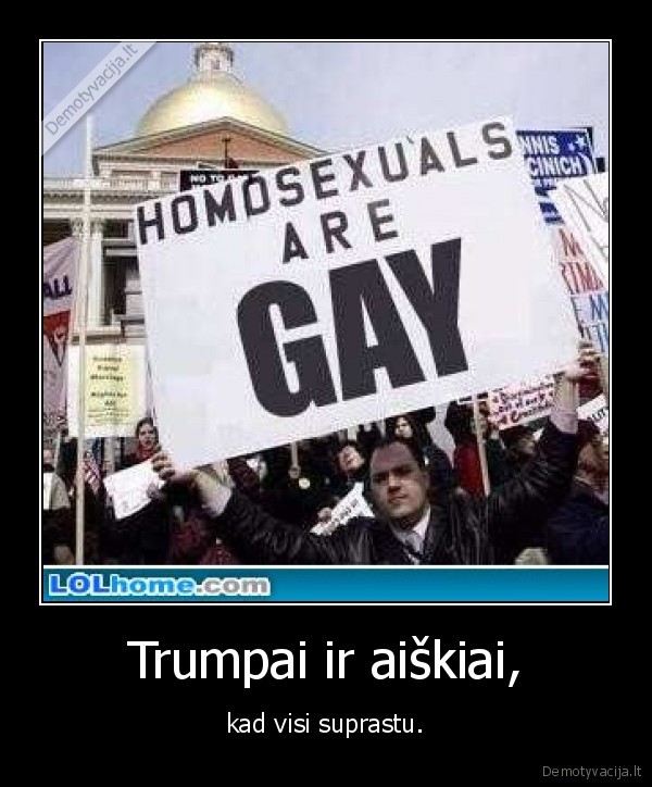 Trumpai ir aiškiai,