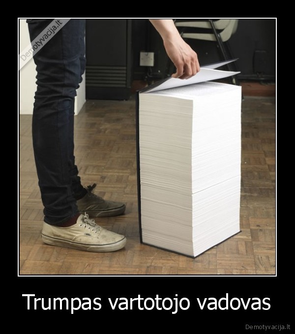 trumpas, vartotojo, vadovas