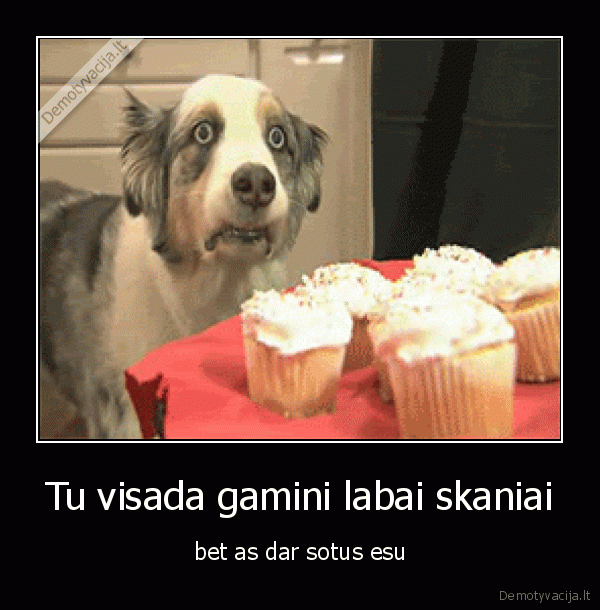 Tu visada gamini labai skaniai