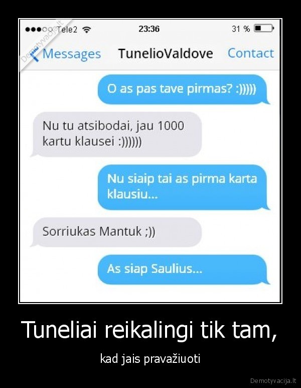 tunelis,mergina,pirmas