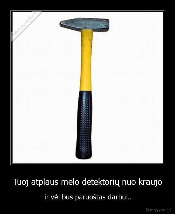 Tuoj atplaus melo detektorių nuo kraujo